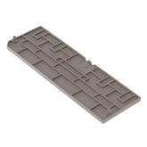 Weidmuller End plate, dark beige, 2.5mm